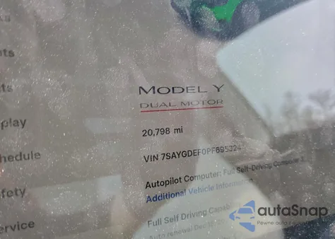 2023 Tesla Model Y from USA, damaged, VIN 7SAYGDEF0PF695324